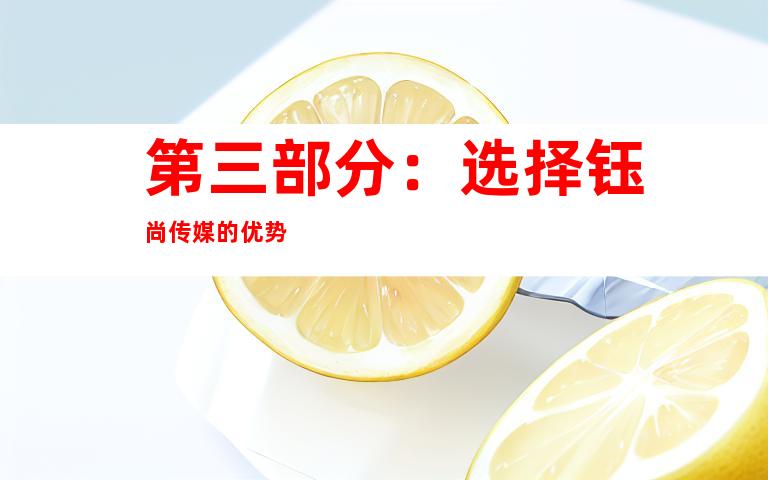 第三部分：选择钰尚传媒的优势
