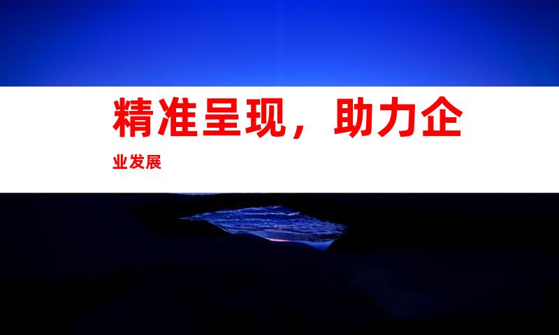精准呈现，助力企业发展