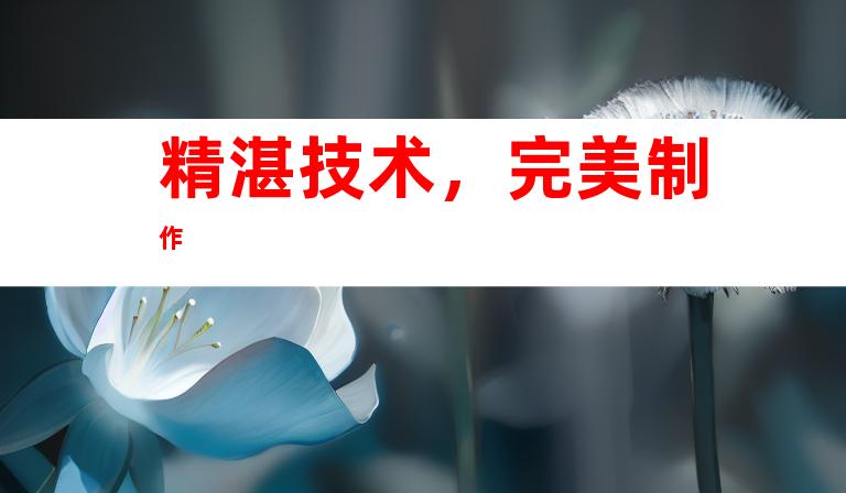 精湛技术，完美制作