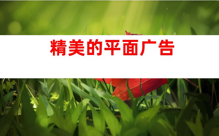 精美的平面广告