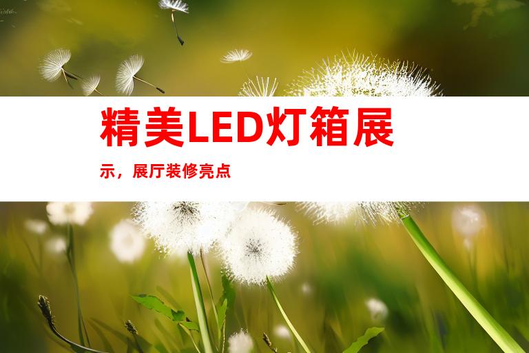 精美LED灯箱展示，展厅装修亮点