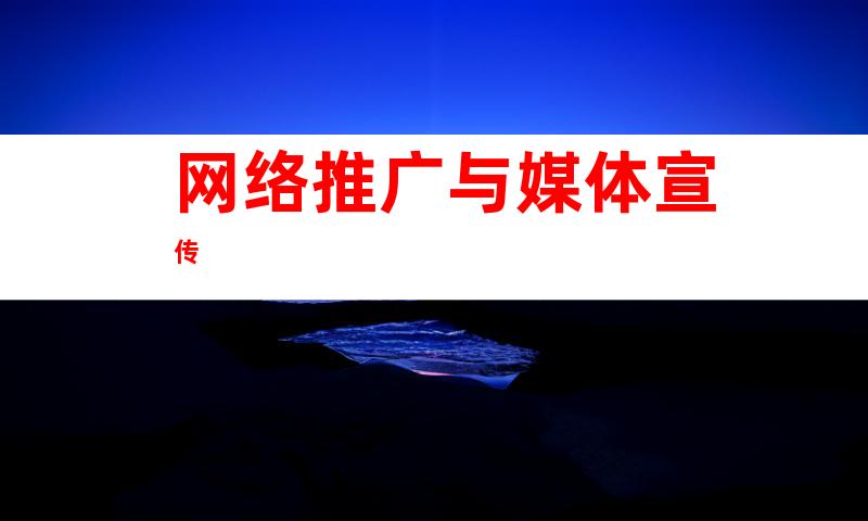 网络推广与媒体宣传