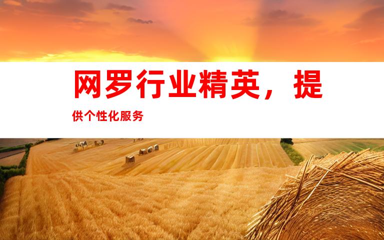 网罗行业精英，提供个性化服务