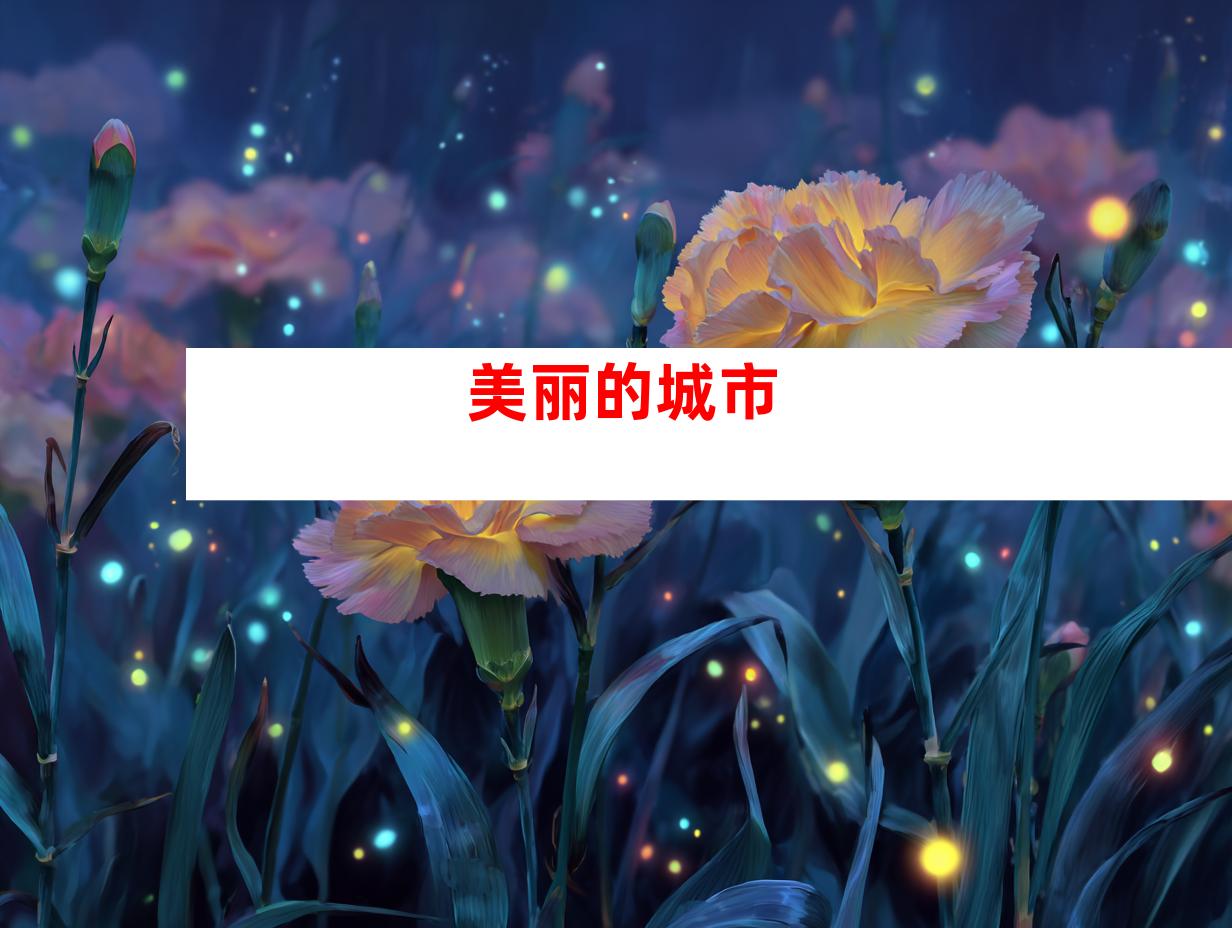 美丽的城市