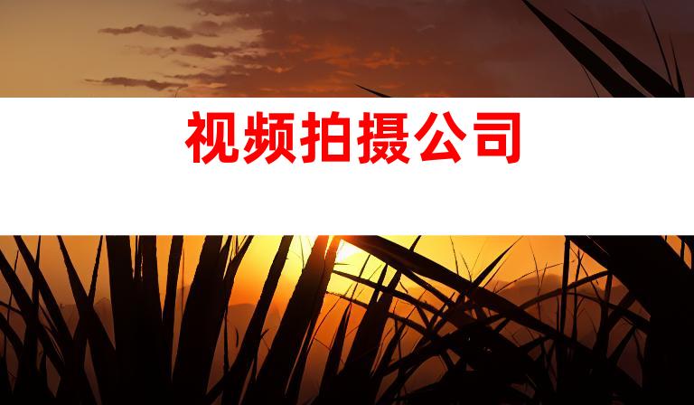 视频拍摄公司