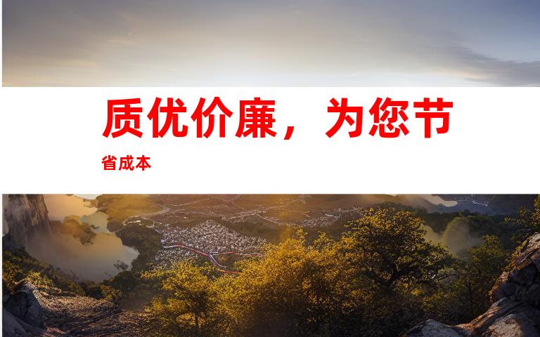 质优价廉，为您节省成本