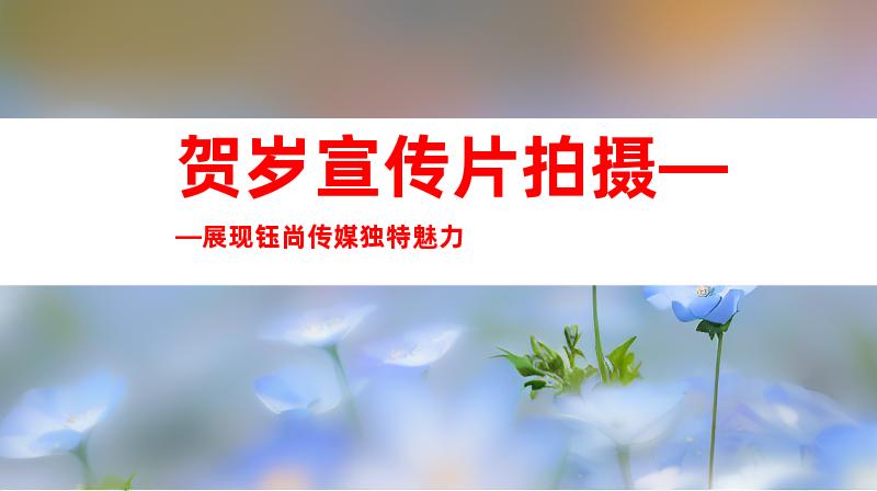 贺岁宣传片拍摄——展现钰尚传媒独特魅力