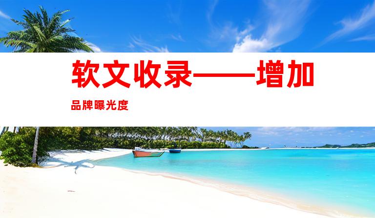软文收录——增加品牌曝光度