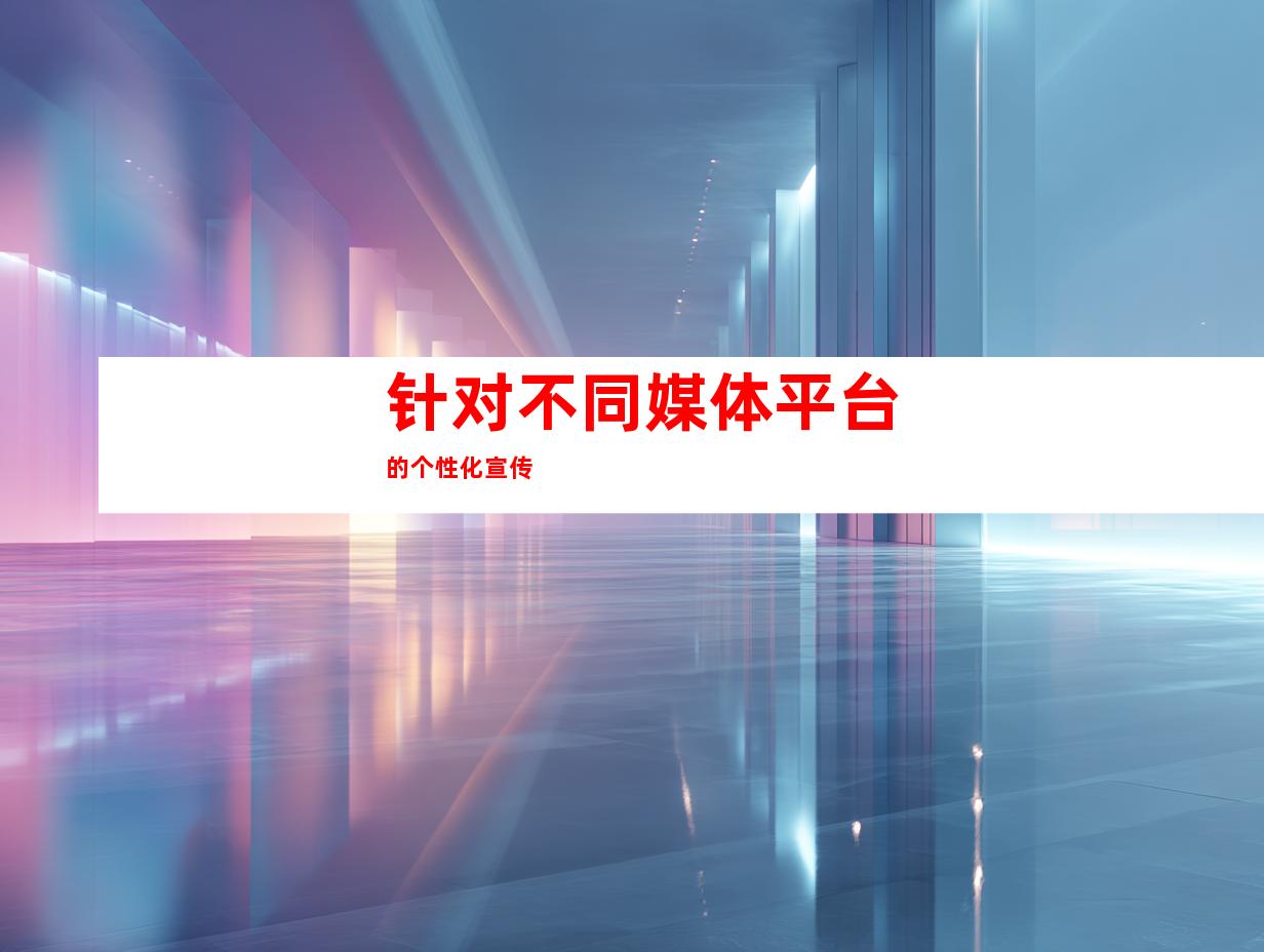 针对不同媒体平台的个性化宣传