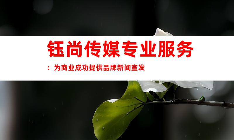 钰尚传媒专业服务：为商业成功提供品牌新闻宣发