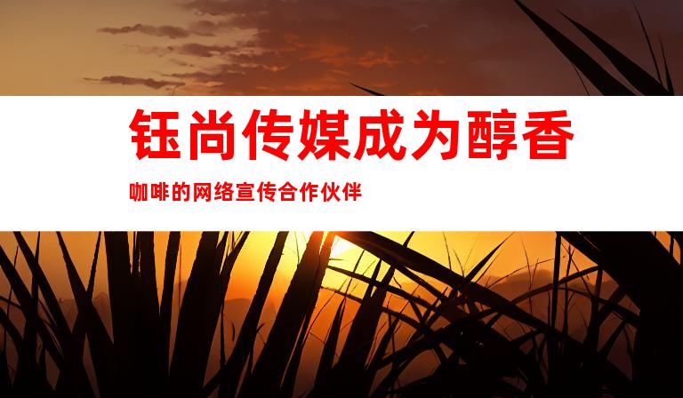 钰尚传媒成为醇香咖啡的网络宣传合作伙伴