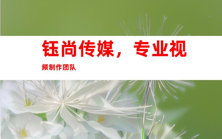 钰尚传媒，专业视频制作团队