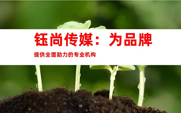 钰尚传媒：为品牌提供全面助力的专业机构