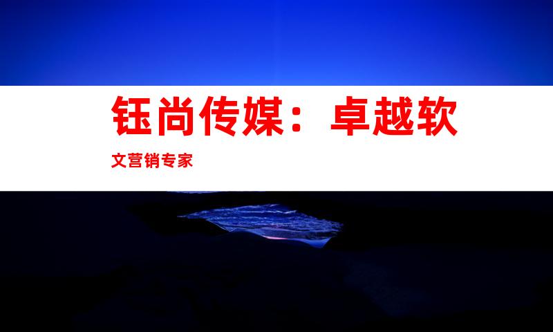 钰尚传媒：卓越软文营销专家