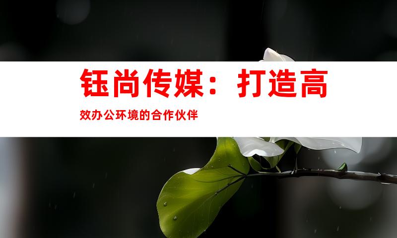 钰尚传媒：打造高效办公环境的合作伙伴