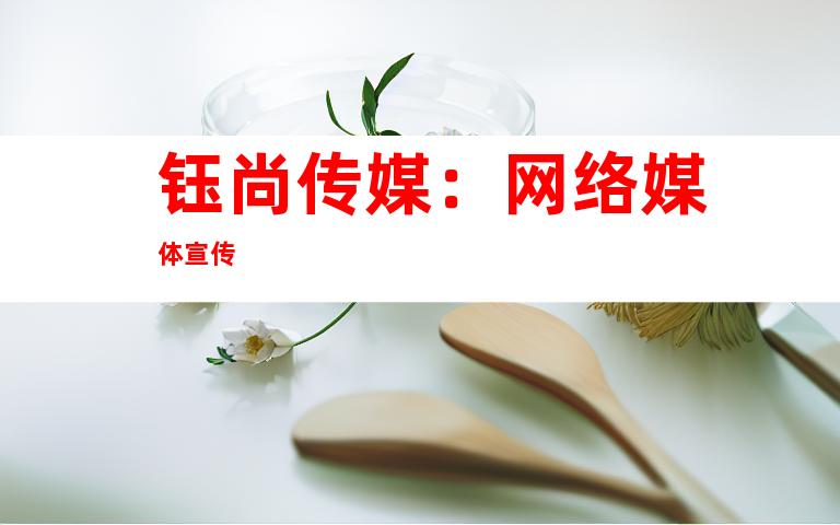 钰尚传媒：网络媒体宣传