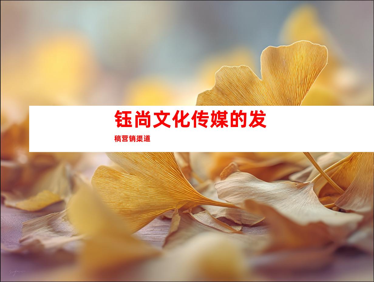 钰尚文化传媒的发稿营销渠道