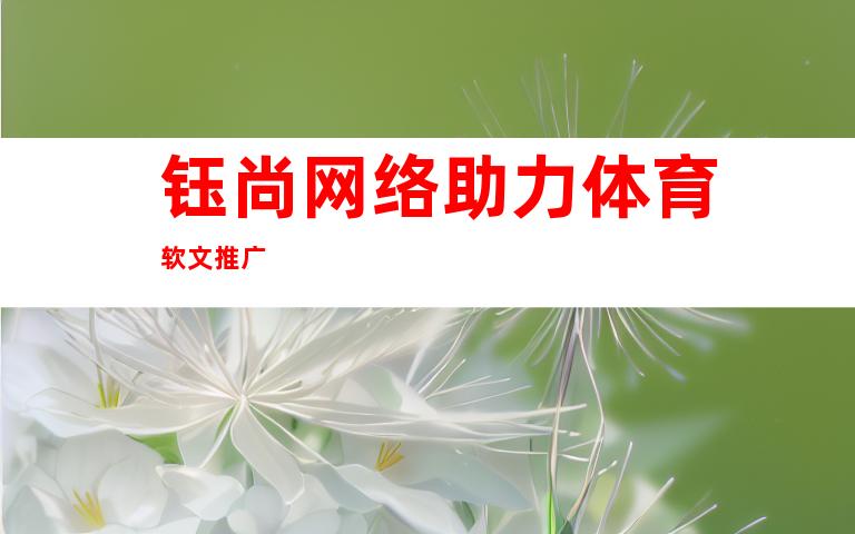 钰尚网络助力体育软文推广