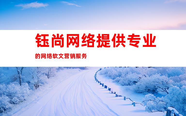 钰尚网络提供专业的网络软文营销服务