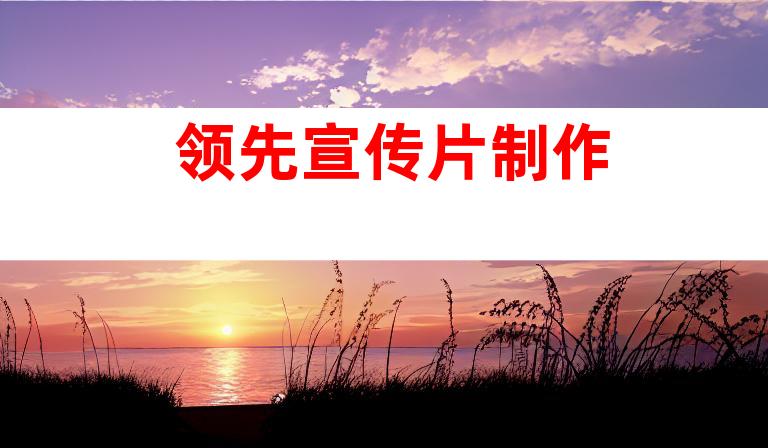 领先宣传片制作