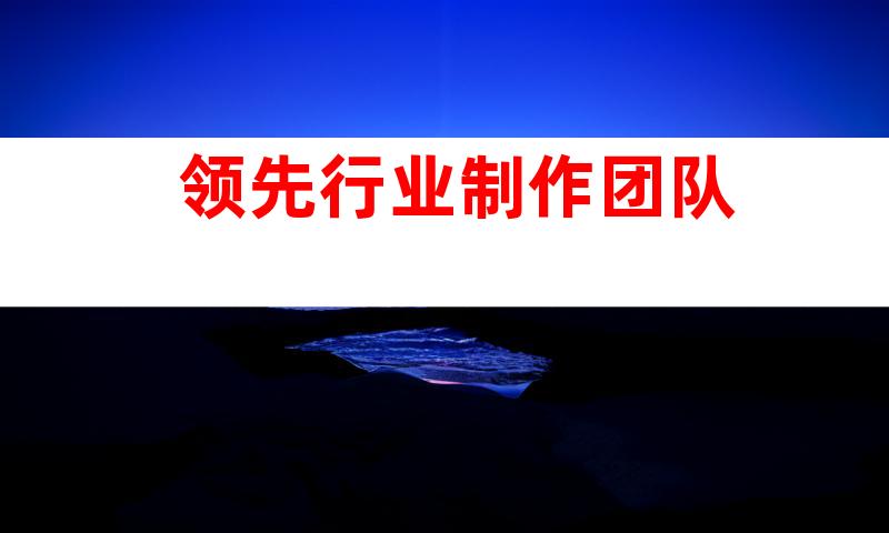 领先行业制作团队