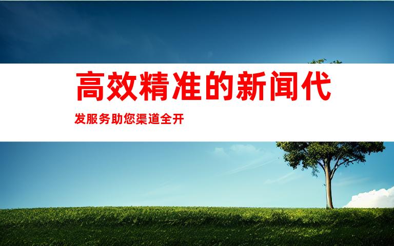 高效精准的新闻代发服务助您渠道全开