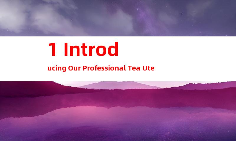 1. Introducing Our Professional Tea Utensils