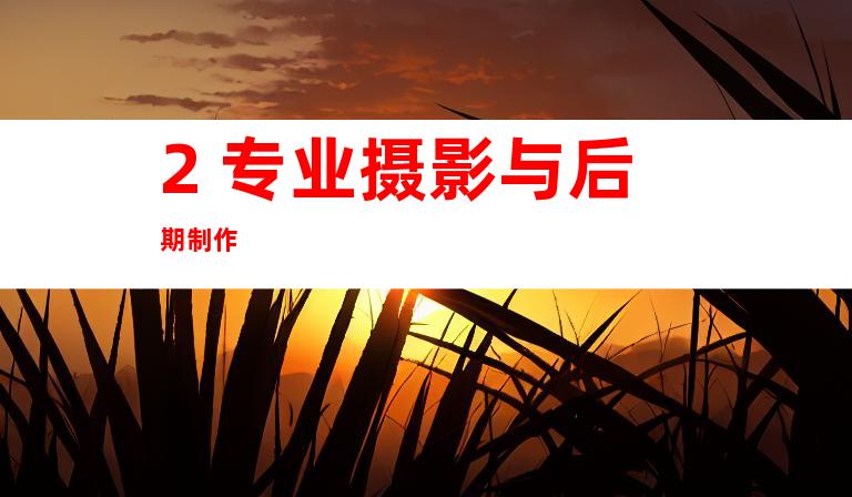 2. 专业摄影与后期制作